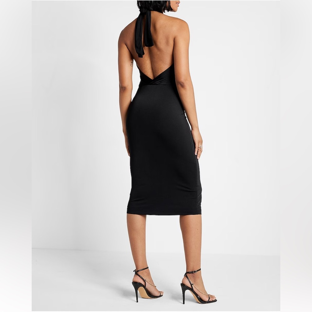 Black Silky Convertible Midi express women’s new XS many ways to wear